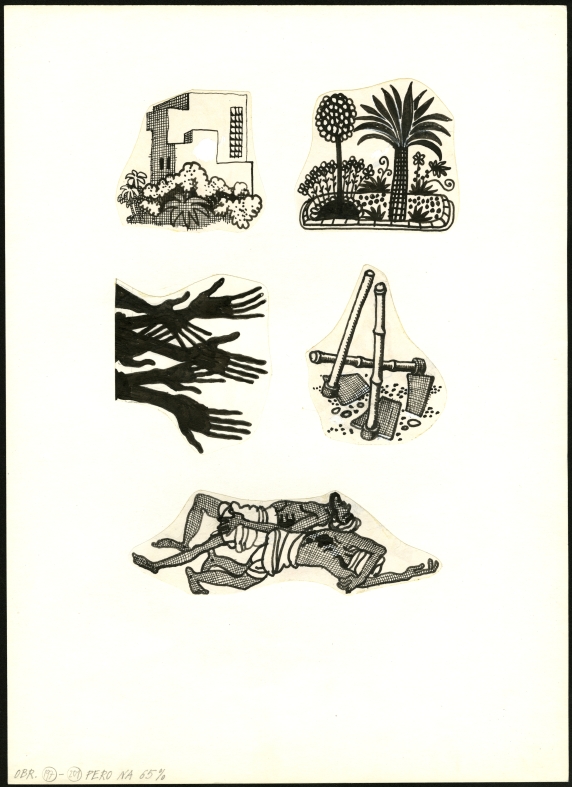 Náhledový obrázek Ilustrace - Indický hlavolam - 1