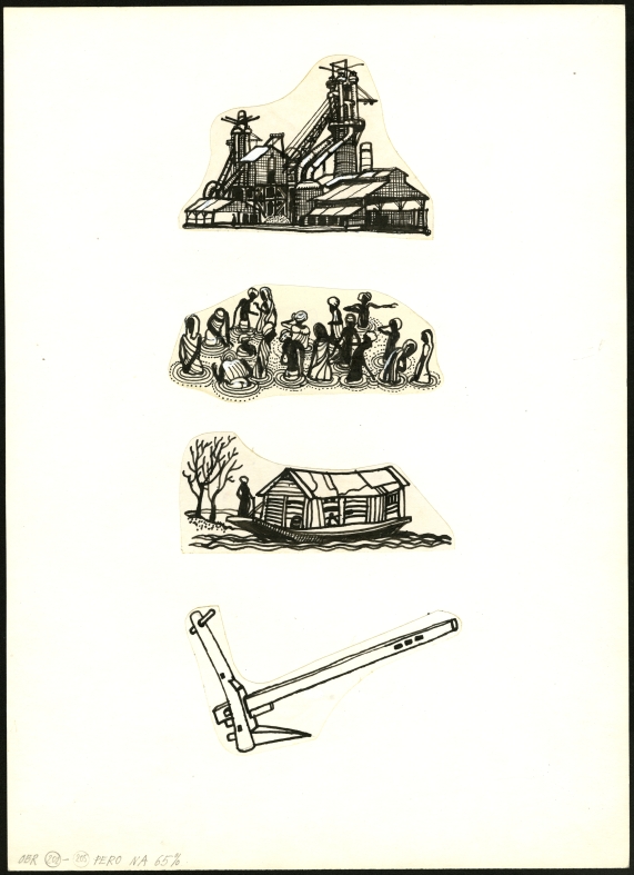 Náhledový obrázek Ilustrace - Indický hlavolam - 1