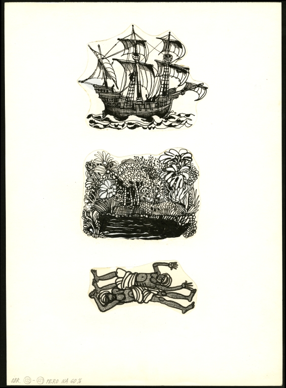 Náhledový obrázek Ilustrace - Indický hlavolam - 1