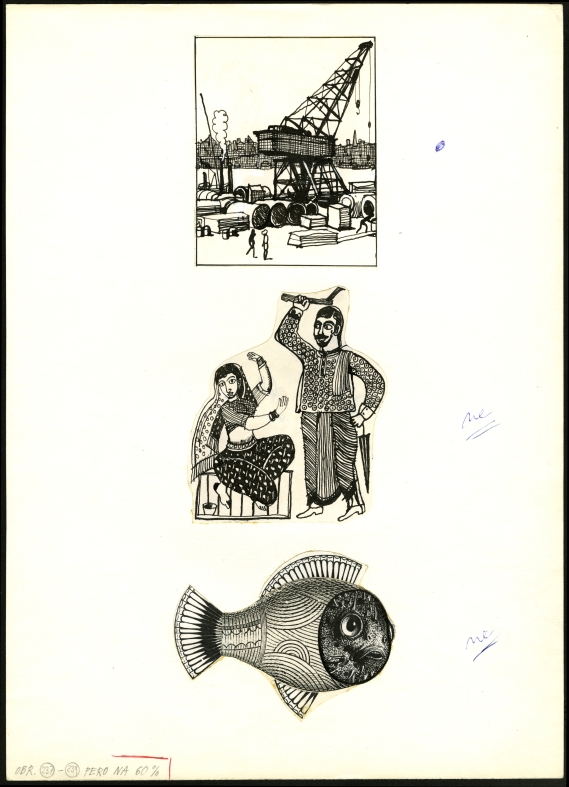 Náhledový obrázek Ilustrace - Indický hlavolam - 1