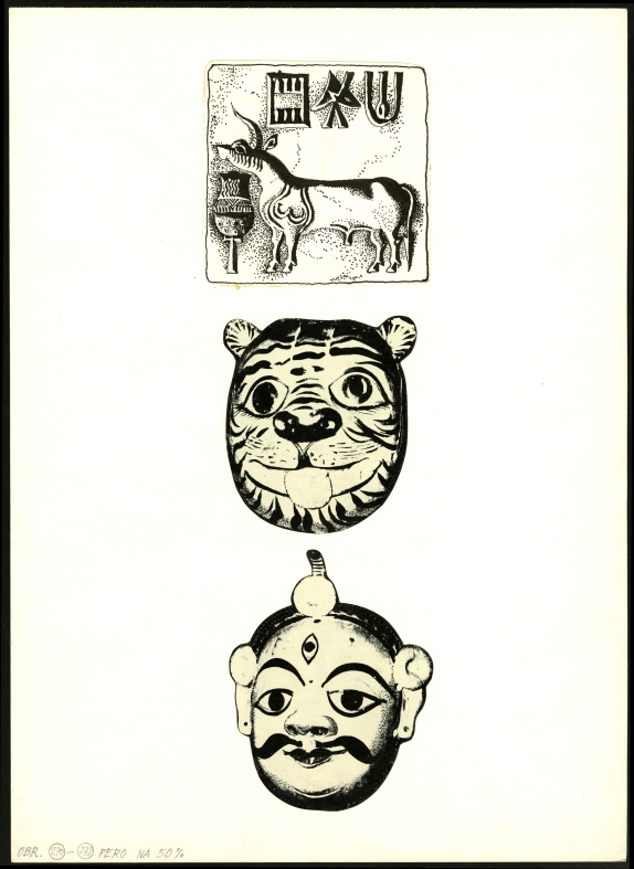 Náhledový obrázek Ilustrace - Indický hlavolam - 1