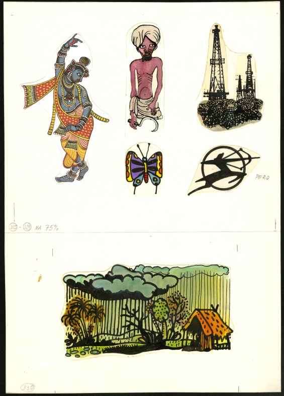 Náhledový obrázek Ilustrace - Indický hlavolam - 1