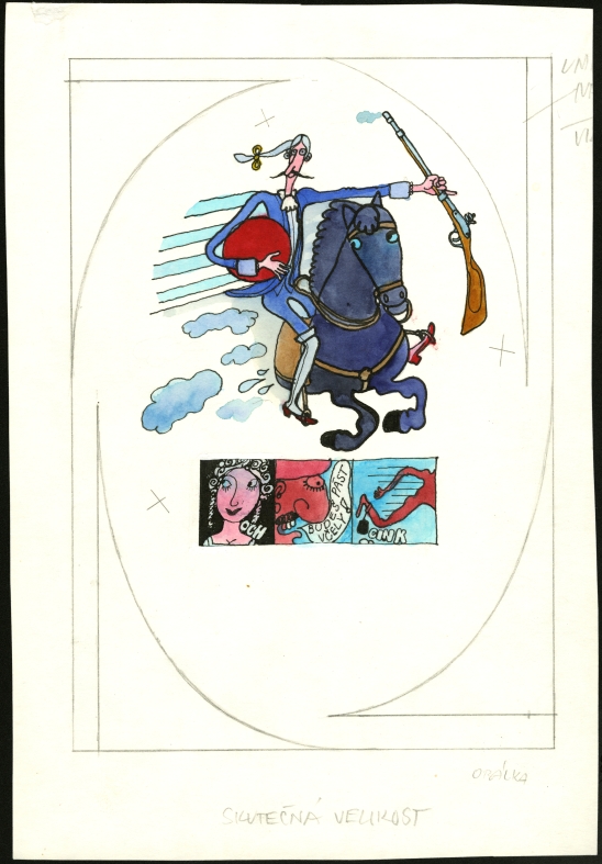 Náhledový obrázek Ilustrace pro obálku - Příhody barona Prášila - 1
