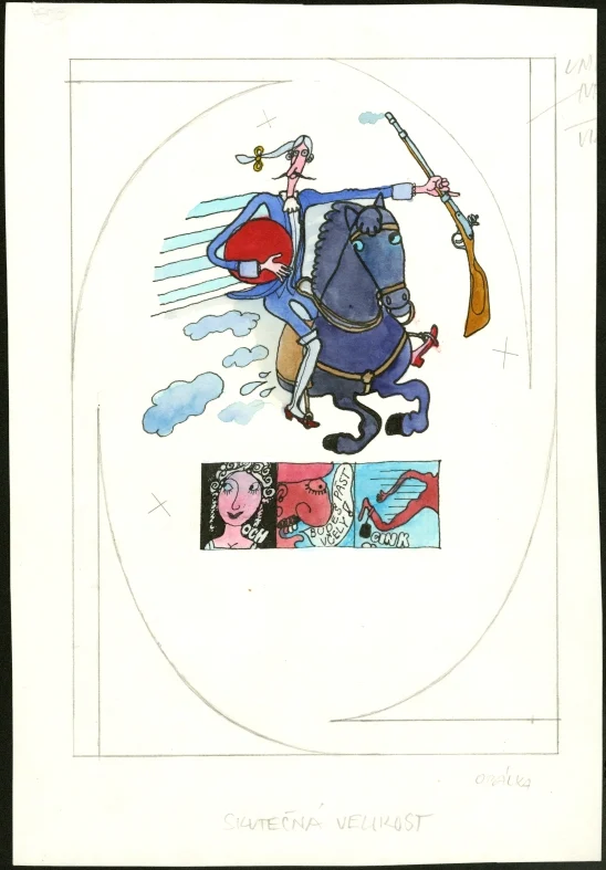 Obrázek Ilustrace pro obálku - Příhody barona Prášila