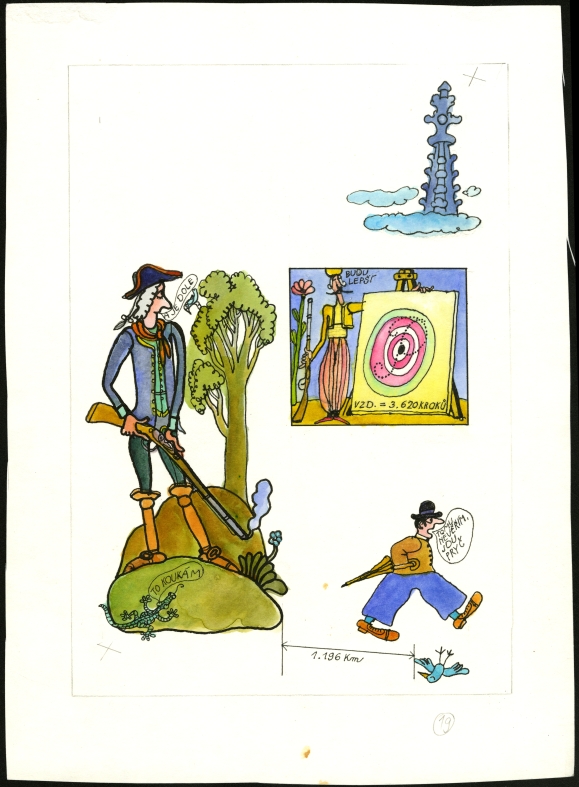 Náhledový obrázek Ilustrace - Příhody barona Prášila - 1
