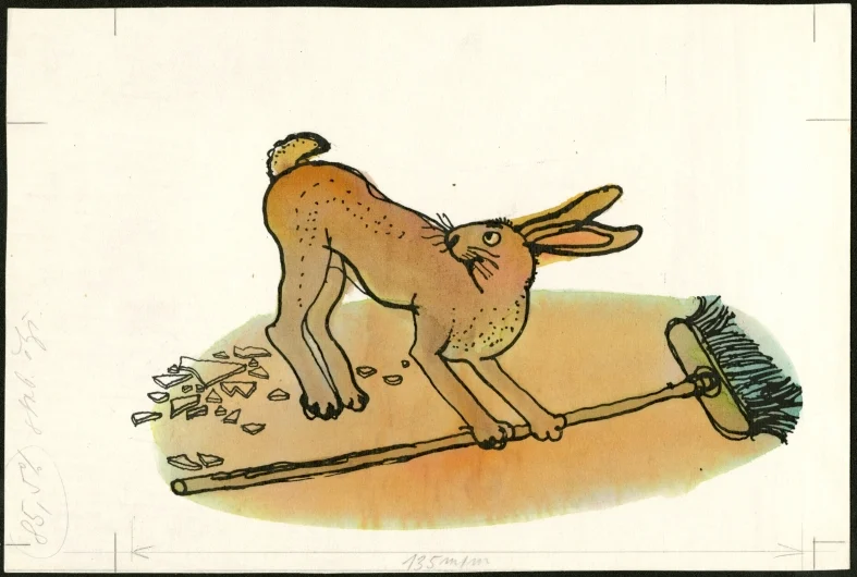 Obrázek Ilustrace - Zajíc a sovy