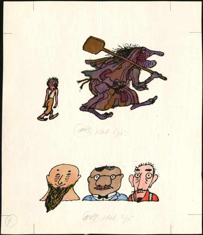 Náhledový obrázek Ilustrace - Zajíc a sovy - 1