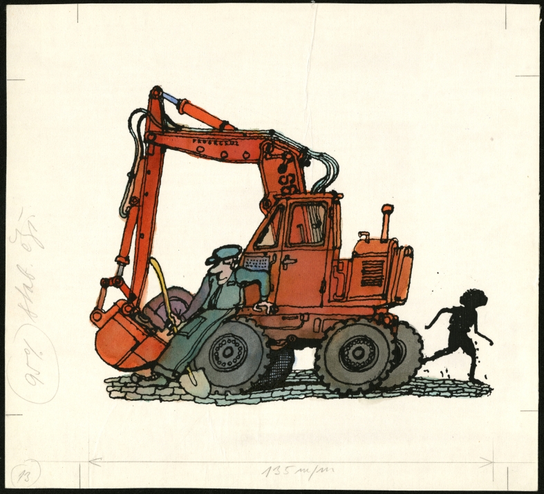 Náhledový obrázek Ilustrace - Zajíc a sovy - 1