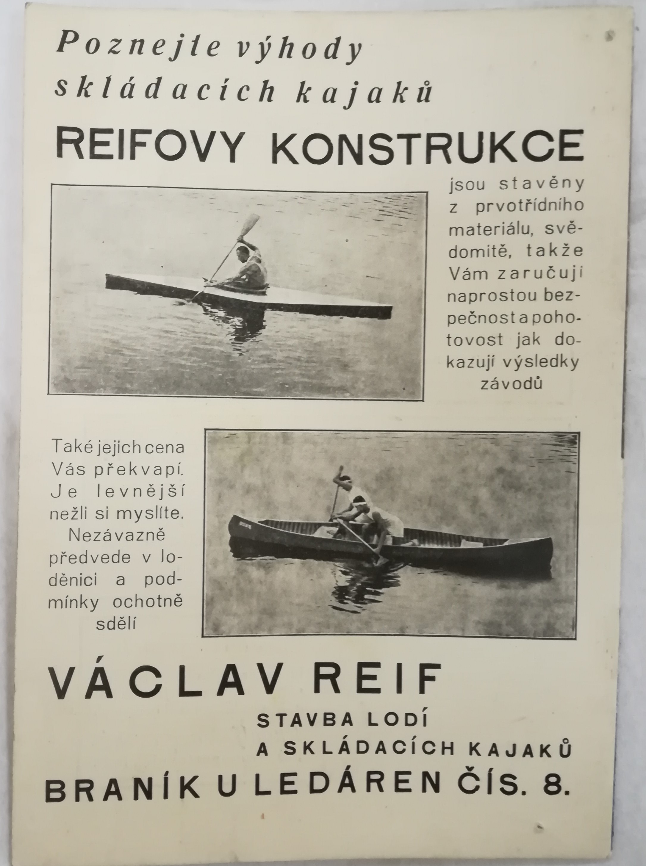 Náhledový obrázek První mistrovství Evropy v kajaku a kanoi. Praha 1933 - 6
