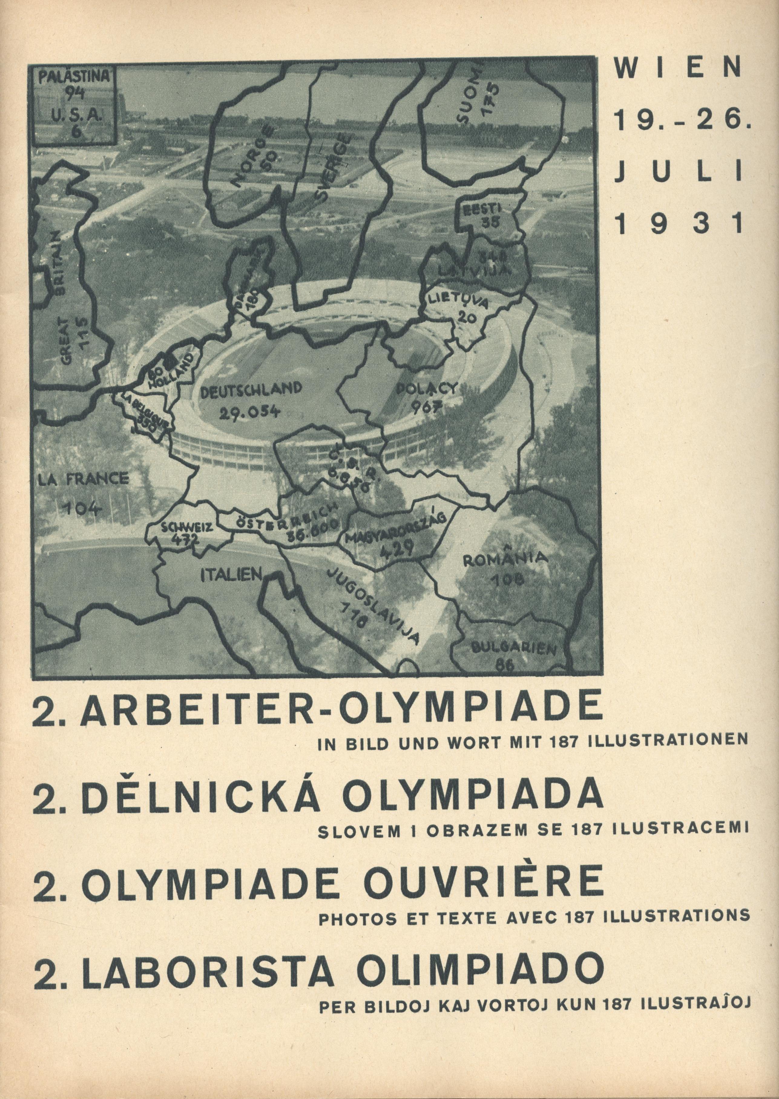 Náhledový obrázek Die Zweiten Arbeiter Olympiade in Bild und Wort mit 187 Illustrationen - 2