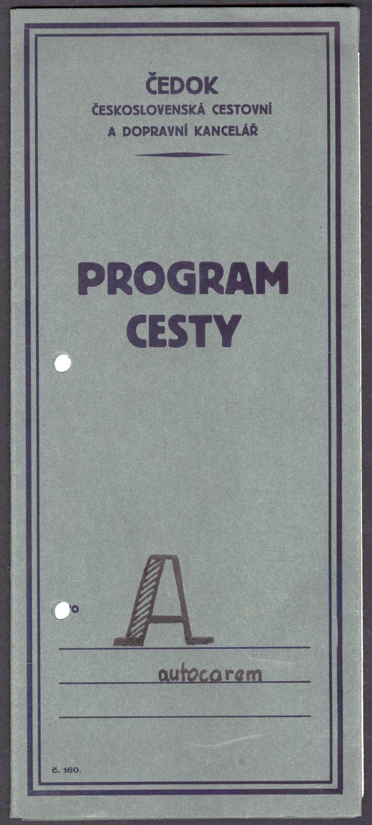 Náhledový obrázek Program cesty na První dělnickou olympiádu v Americe - 1