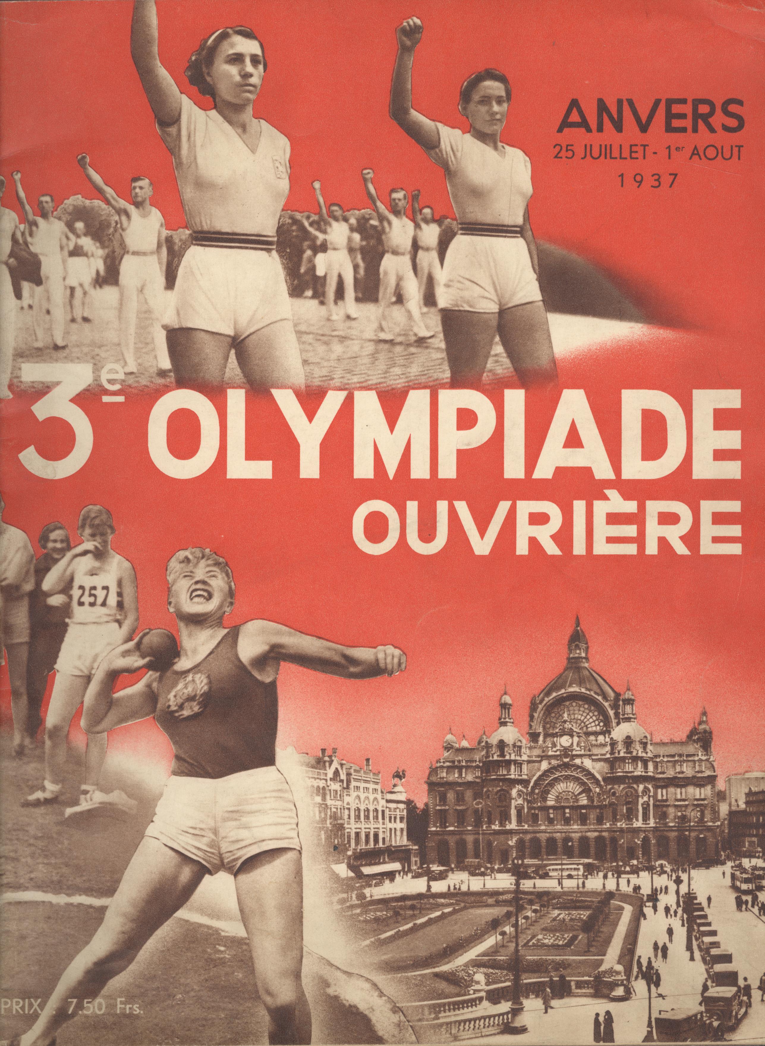 Náhledový obrázek III. Mezinárodní dělnická olympiáda. Antverpy 1937 - 1