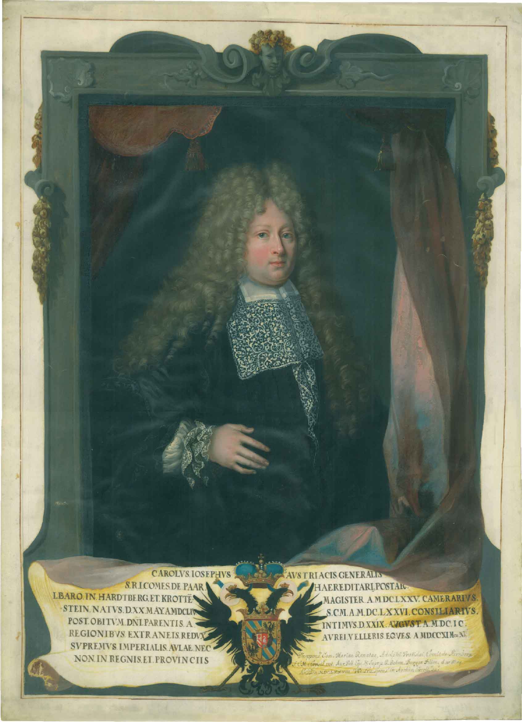 Náhledový obrázek Neznámý autor: Dědičný poštmistr Karl Josef Paar - 1