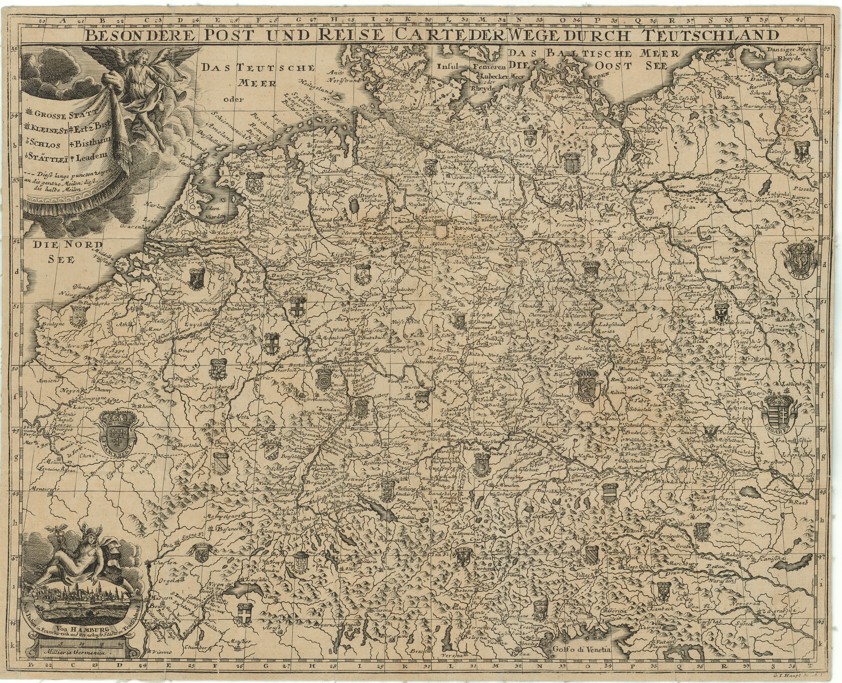 Náhledový obrázek Poštovní a cestovní mapa - 1
