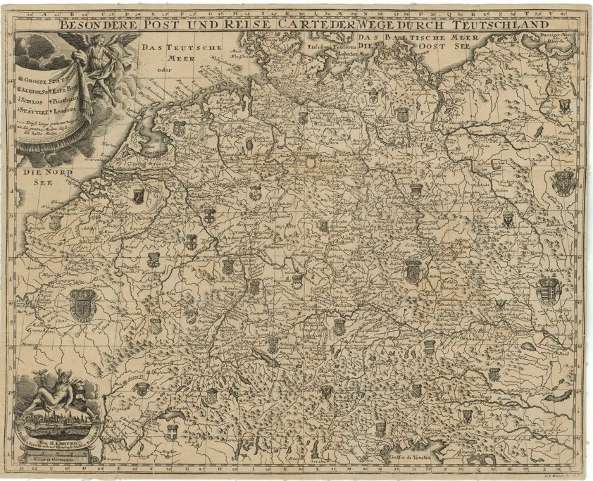 Náhledový obrázek předmětu Poštovní a cestovní mapa