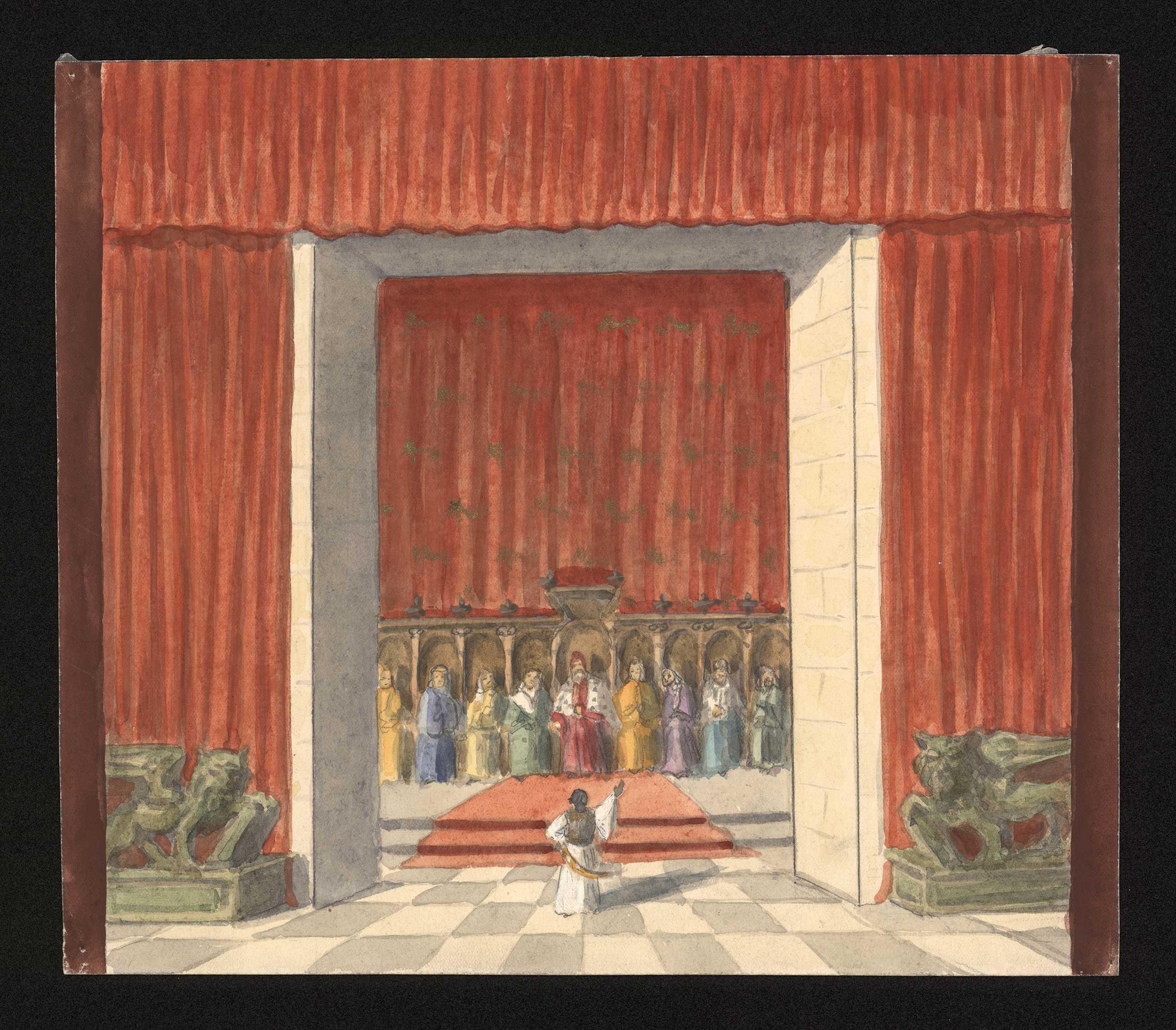 Náhledový obrázek scénický návrh: Othello - 1