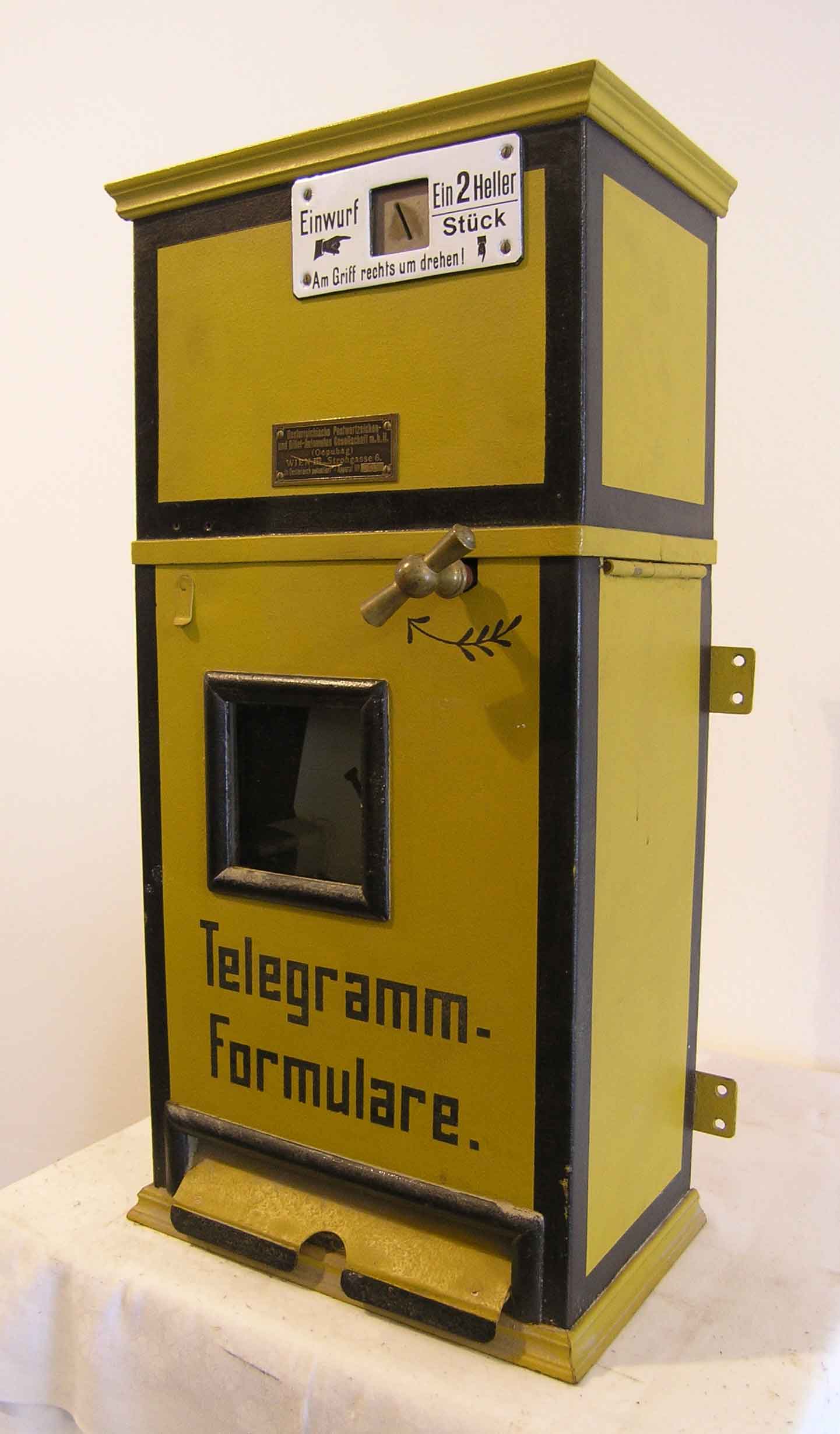 Náhledový obrázek předmětu Automat na telegrafní blankety