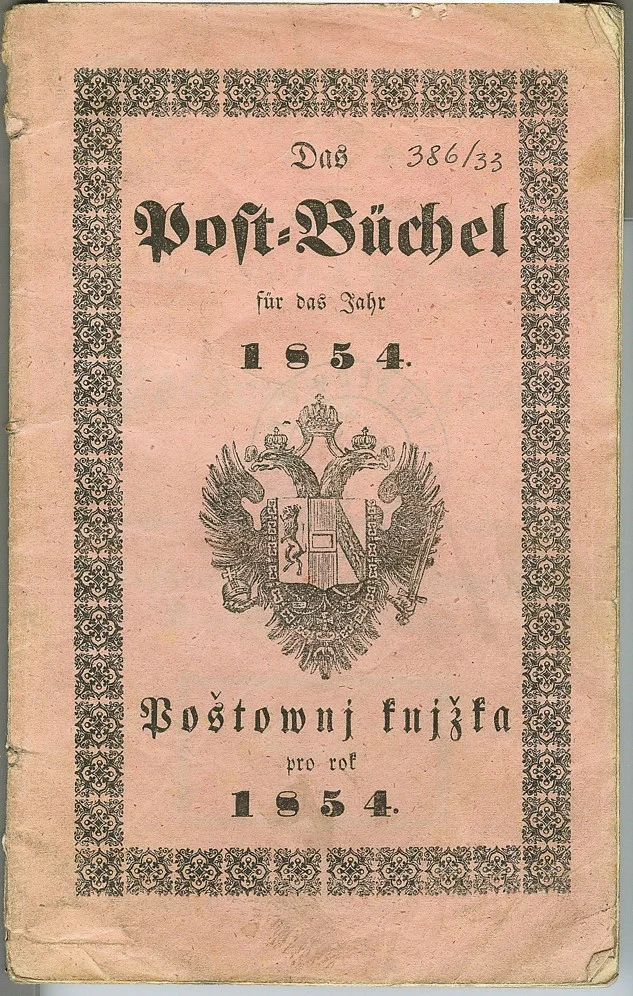 Náhledový obrázek předmětu Poštovní knížka na rok 1854