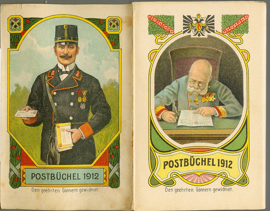 Náhledový obrázek Poštovní knížka na rok 1912 - 2
