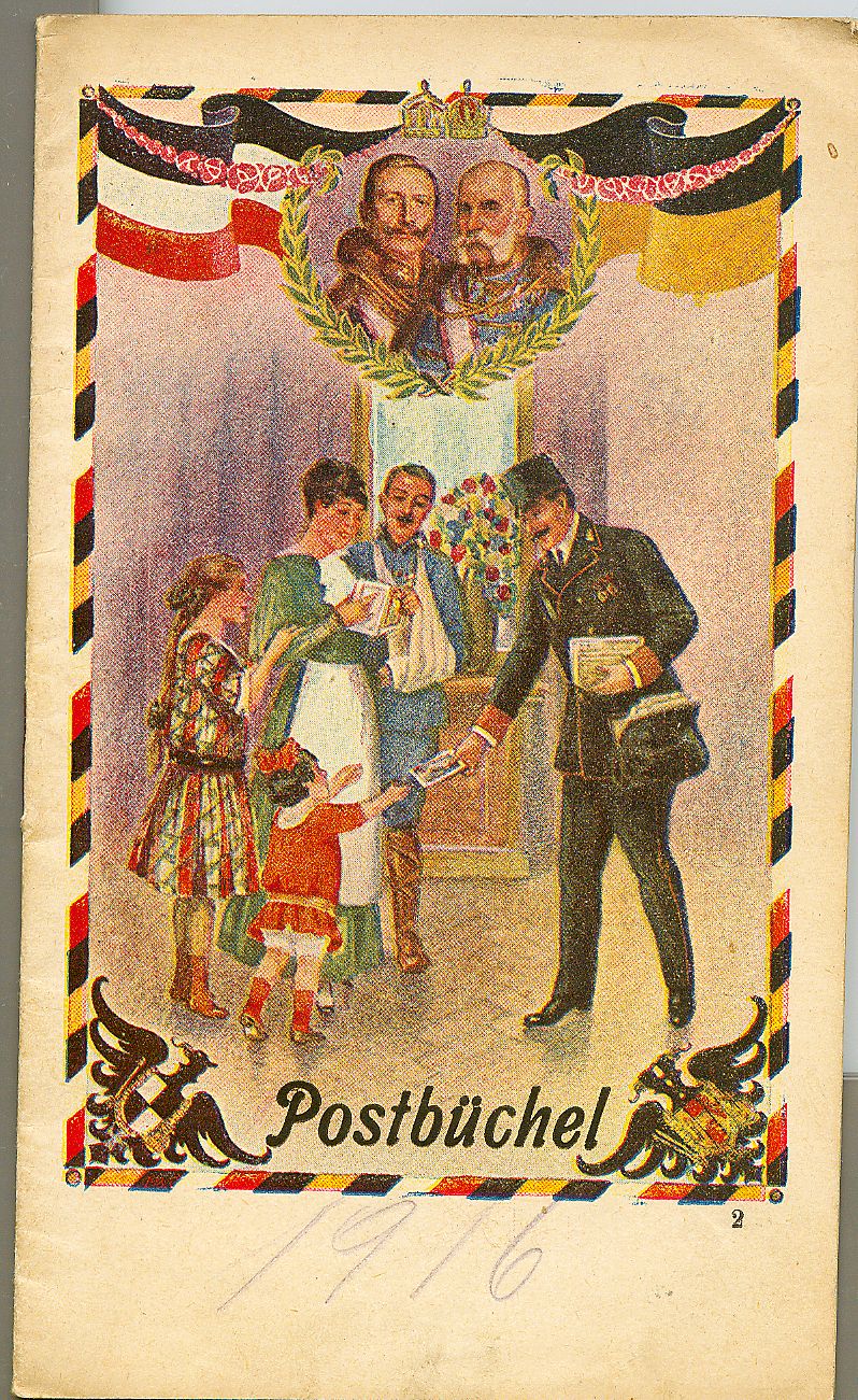 Náhledový obrázek Poštovní knížka na rok 1916 - 1