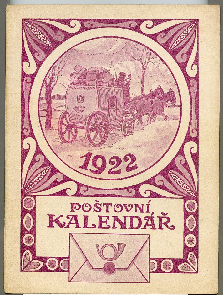 Náhledový obrázek Poštovní kalendář na rok 1922 - 1