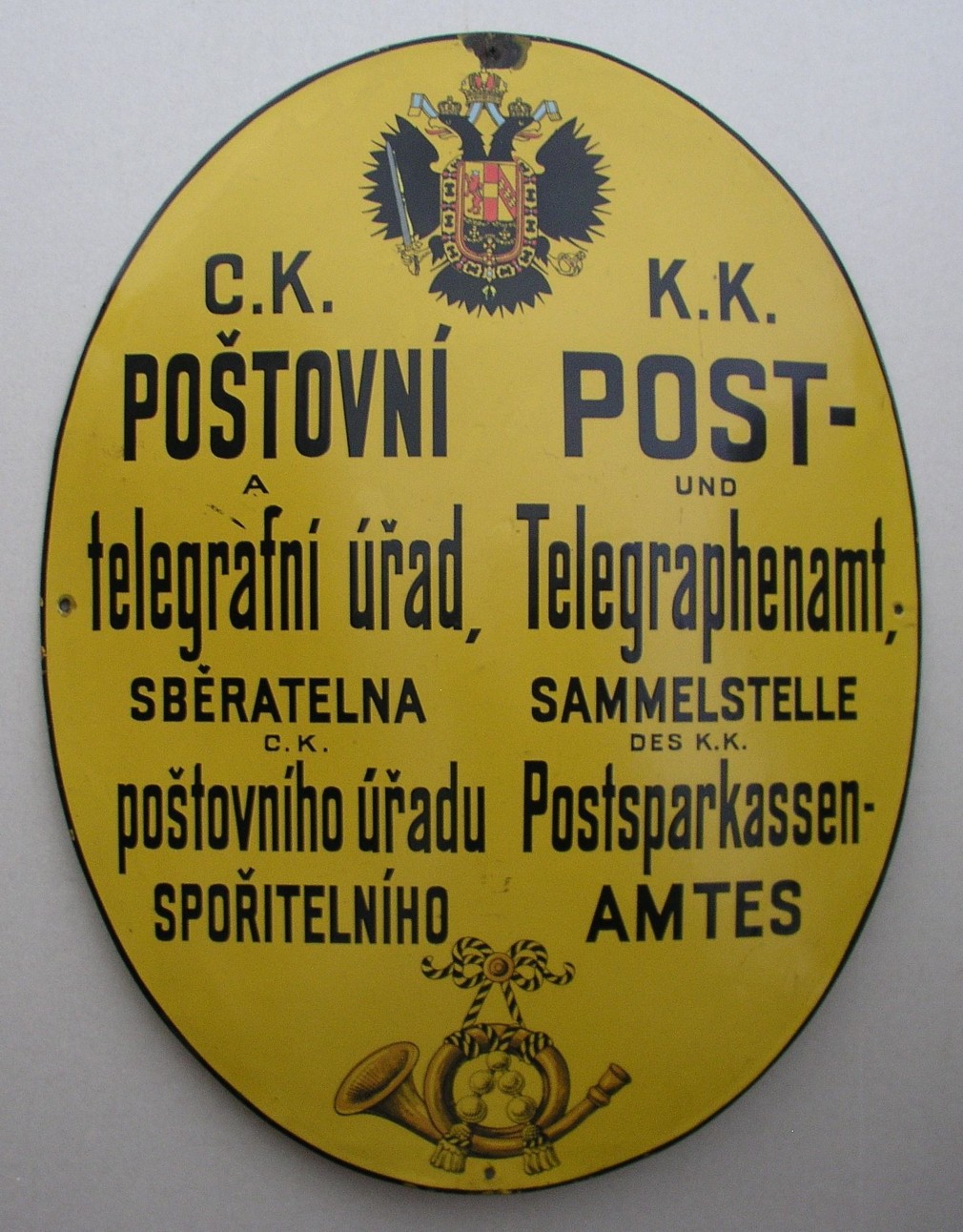 Náhledový obrázek C. k. poštovní štít oválný - 1