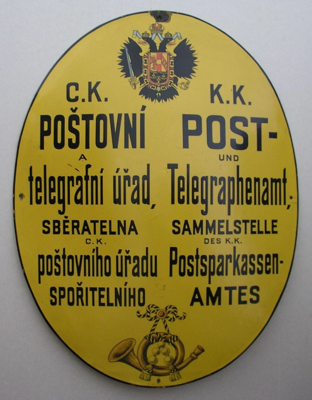 Náhledový obrázek předmětu C. k. poštovní štít oválný