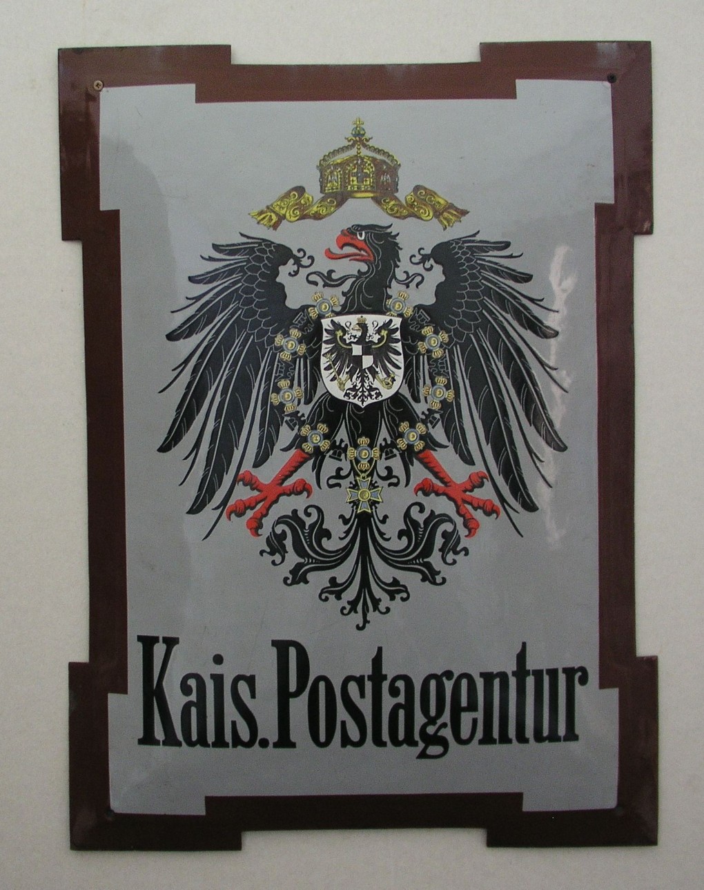 Náhledový obrázek C. k. poštovní štít s německým nápisem - 1