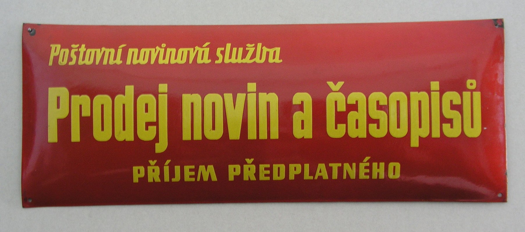 Náhledový obrázek Vývěsní štít Poštovní novinové služby (PNS) - 1