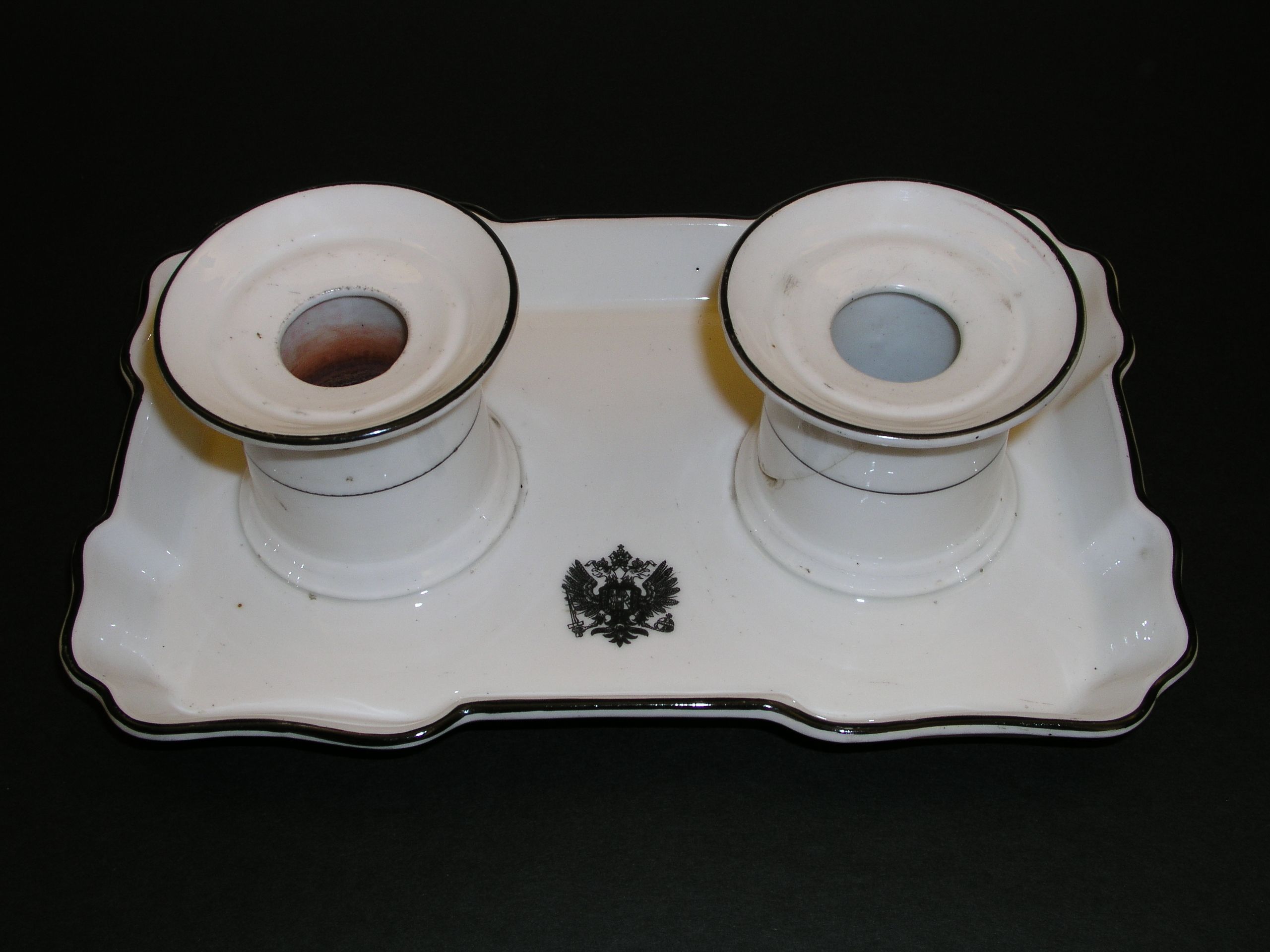 Náhledový obrázek Rakouský porcelánový kalamář - 1