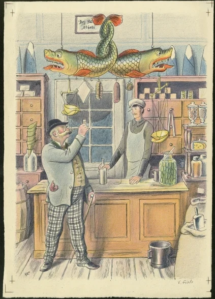 Obrázek Ilustrace - U snědeného krámu