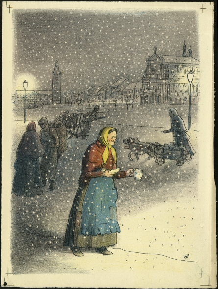 Náhledový obrázek Ilustrace - U snědeného krámu - 1