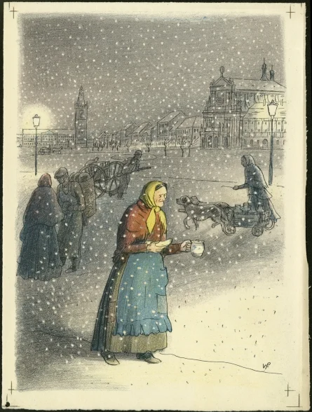 Obrázek Ilustrace - U snědeného krámu