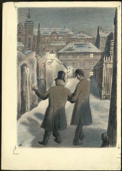 Náhledový obrázek Ilustrace - U snědeného krámu - 1