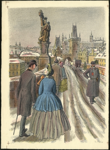 Náhledový obrázek Ilustrace - U snědeného krámu - 1