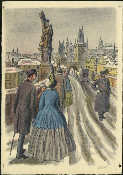 Náhledový obrázek Ilustrace - U snědeného krámu - 1