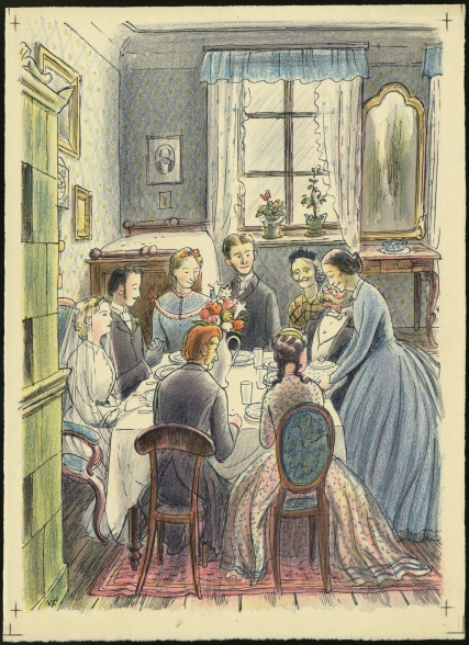 Náhledový obrázek Ilustrace - U snědeného krámu - 1