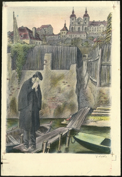 Náhledový obrázek Ilustrace - U snědeného krámu - 1