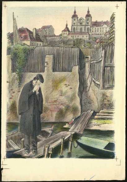 Náhledový obrázek Ilustrace - U snědeného krámu - 1