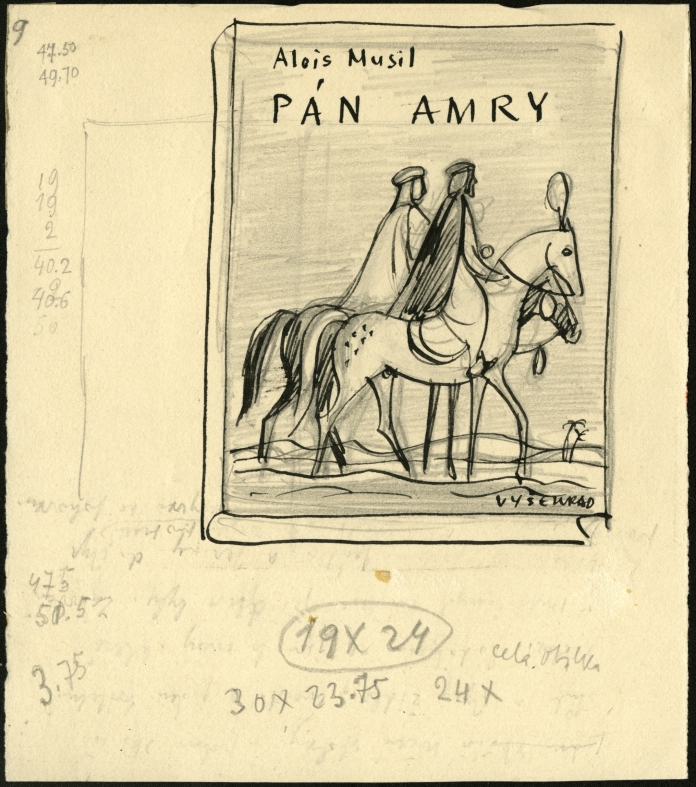 Náhledový obrázek Studie k přebalu - Pán Amry - 1