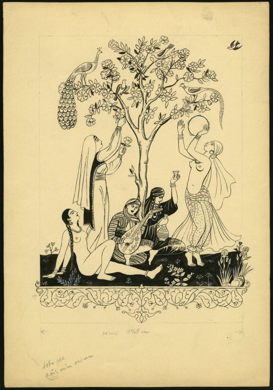 Náhledový obrázek Ilustrace - Z pohádek Šahrazádiných - 1