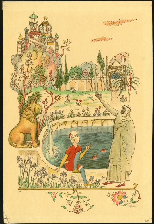 Náhledový obrázek Ilustrace - Z pohádek Šahrazádiných - 1