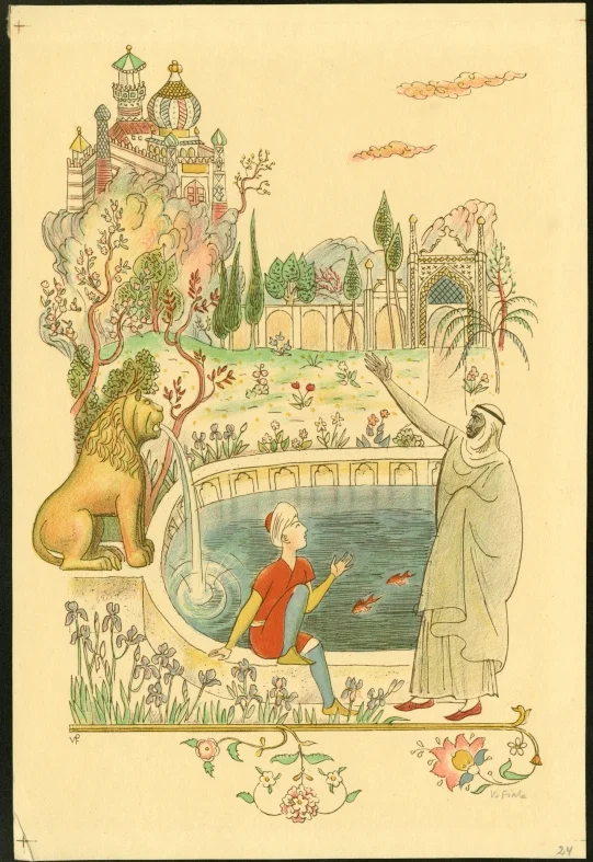 Obrázek Ilustrace - Z pohádek Šahrazádiných