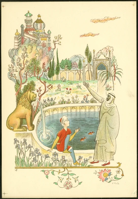 Obrázek Ilustrace - Z pohádek Šahrazádiných
