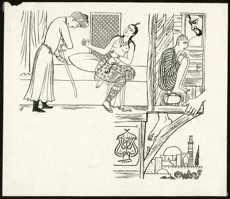 Náhledový obrázek Ilustrace - Z pohádek Šahrazádiných - 1
