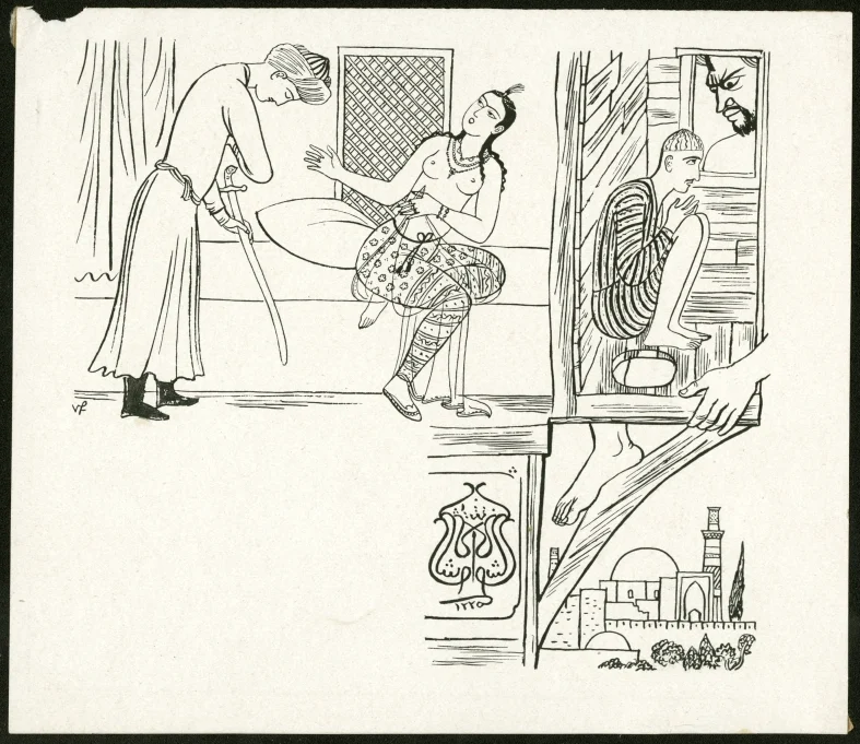 Obrázek Ilustrace - Z pohádek Šahrazádiných