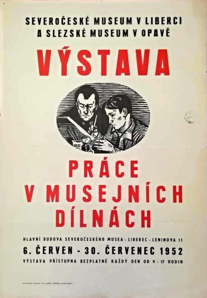 Náhledový obrázek Plakát výstavy Severočeského muzea v Liberci - 1