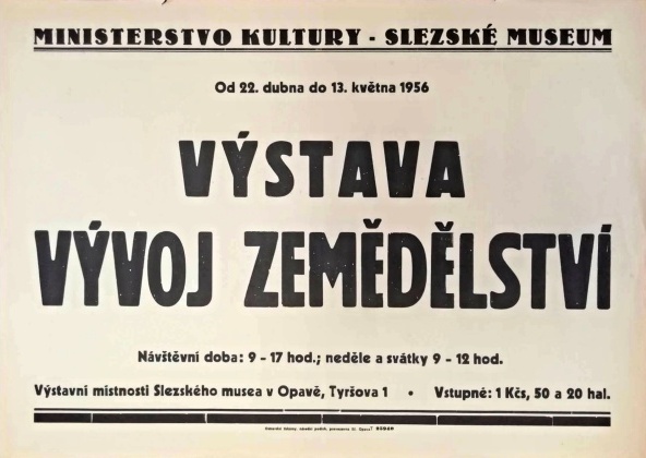 Náhledový obrázek Plakát výstavy Slezského muzea v Opavě - 1
