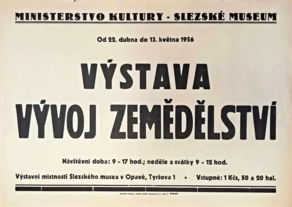 Náhledový obrázek předmětu Plakát výstavy Slezského muzea v Opavě