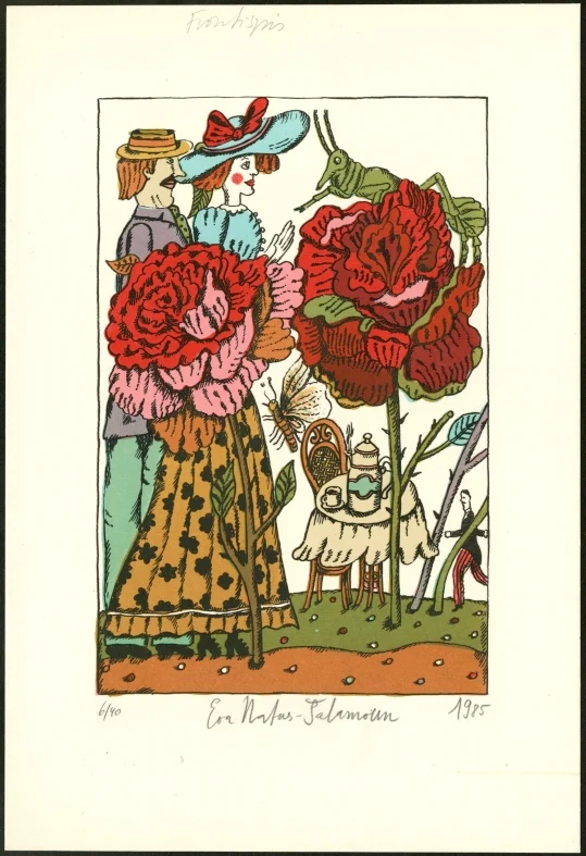 Náhledový obrázek předmětu Ilustrace pro frontispis - Mary Poppinsová